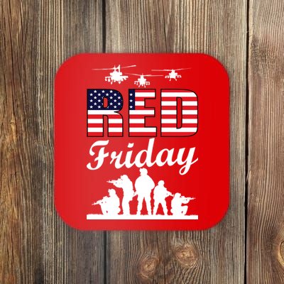 Red Friday Veterans Tribute Coaster