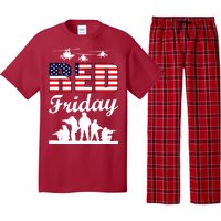 Red Friday Veterans Tribute Pajama Set