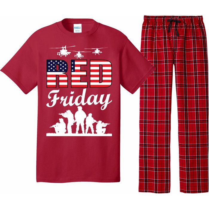 Red Friday Veterans Tribute Pajama Set