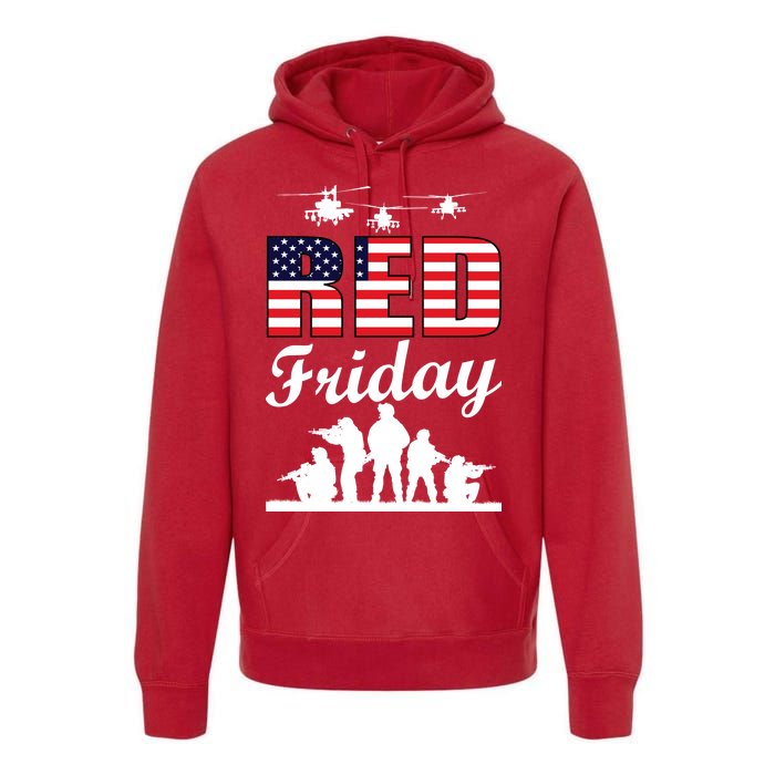 Red Friday Veterans Tribute Premium Hoodie