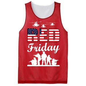 Red Friday Veterans Tribute Mesh Reversible Basketball Jersey Tank