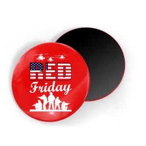 Red Friday Veterans Tribute Magnet