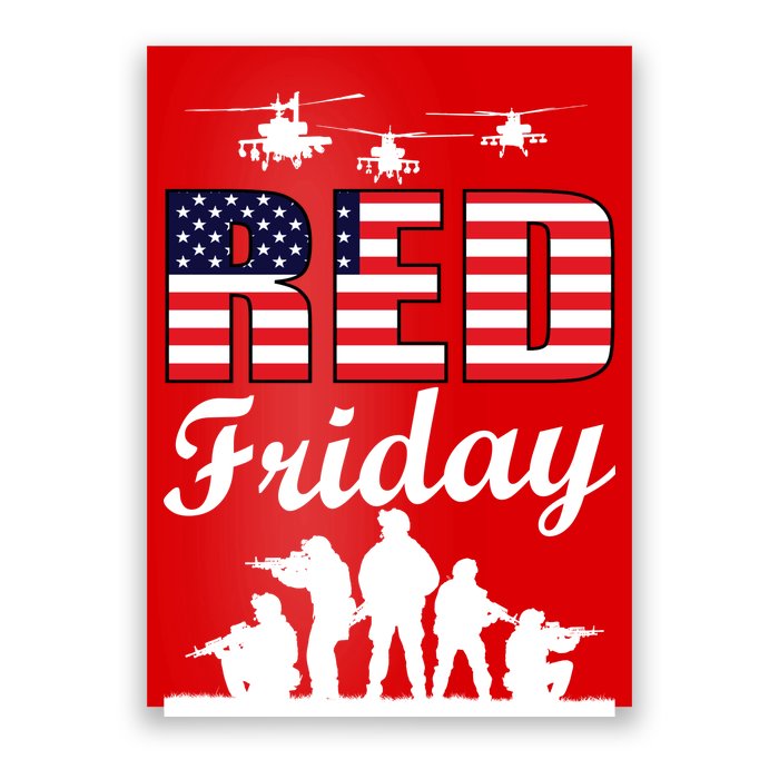 Red Friday Veterans Tribute Poster