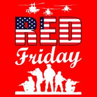 Red Friday Veterans Tribute Poster