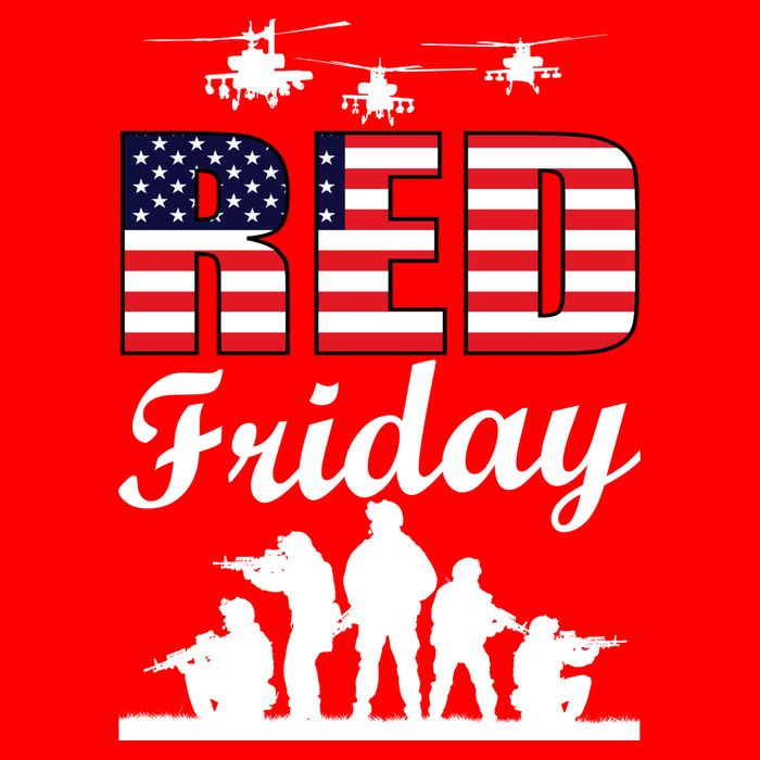 Red Friday Veterans Tribute Poster
