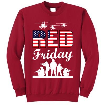 Red Friday Veterans Tribute Tall Sweatshirt