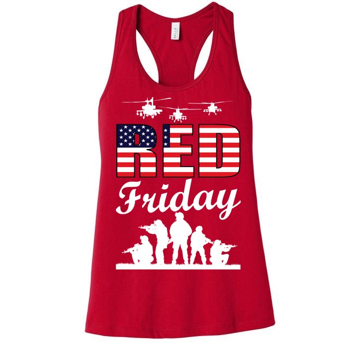 Red Friday Veterans Tribute Women's Racerback Tank