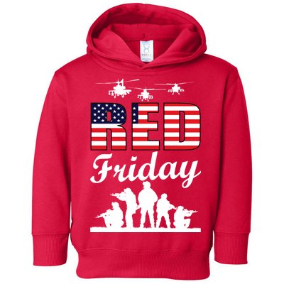 Red Friday Veterans Tribute Toddler Hoodie