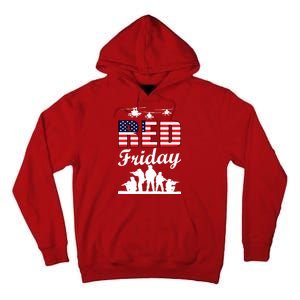 Red Friday Veterans Tribute Tall Hoodie