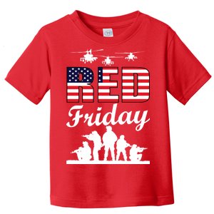 Red Friday Veterans Tribute Toddler T-Shirt