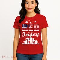 Red Friday Veterans Tribute Women's T-Shirt