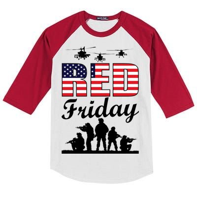 Red Friday Veterans Tribute Kids Colorblock Raglan Jersey