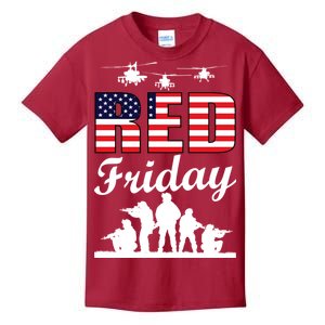 Red Friday Veterans Tribute Kids T-Shirt