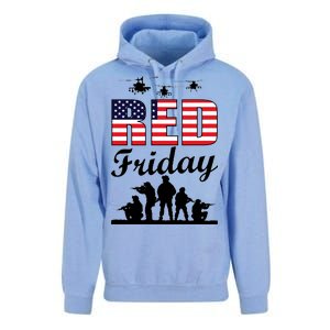 Red Friday Veterans Tribute Unisex Surf Hoodie