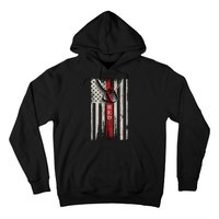 Red Friday Vintage American Flag Hoodie