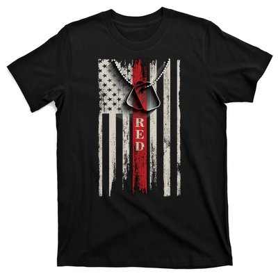 Red Friday Vintage American Flag T-Shirt