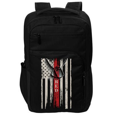 Red Friday Vintage American Flag Impact Tech Backpack