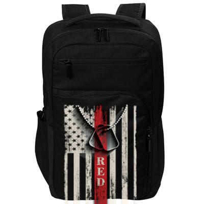 Red Friday Vintage American Flag Impact Tech Backpack