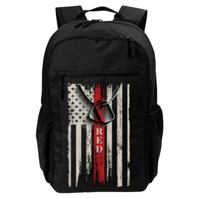 Red Friday Vintage American Flag Daily Commute Backpack