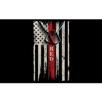 Red Friday Vintage American Flag Bumper Sticker