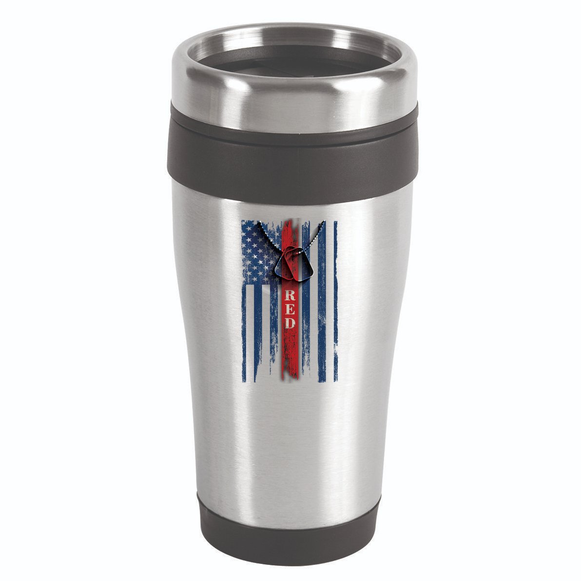 Red Friday Vintage American Flag 16oz Travel Tumbler