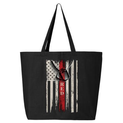 Red Friday Vintage American Flag 25L Jumbo Tote