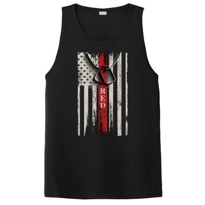 Red Friday Vintage American Flag PosiCharge Competitor Tank