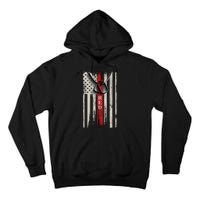 Red Friday Vintage American Flag Tall Hoodie