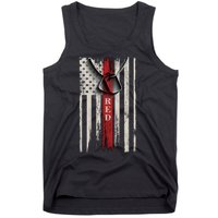 Red Friday Vintage American Flag Tank Top