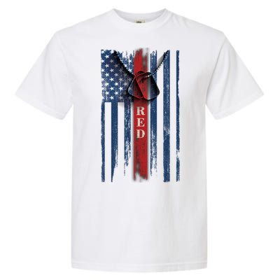 Red Friday Vintage American Flag Garment-Dyed Heavyweight T-Shirt