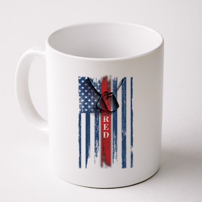 Red Friday Vintage American Flag Coffee Mug