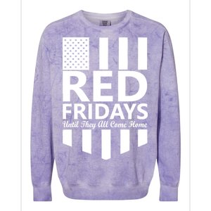 Red Fridays Military Flag Colorblast Crewneck Sweatshirt