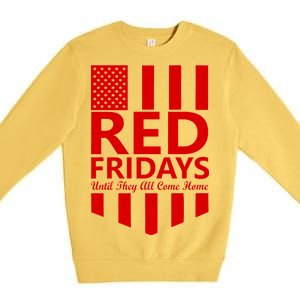 Red Fridays Military Flag Premium Crewneck Sweatshirt