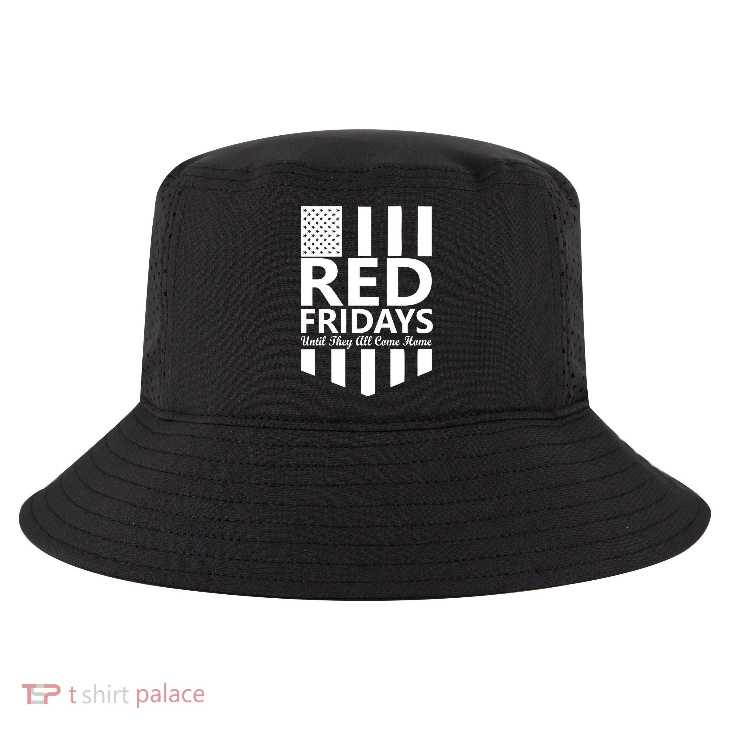 Red Fridays Military Flag Cool Comfort Performance Bucket Hat