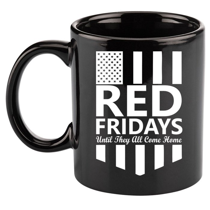 Red Fridays Military Flag 11oz C Handle Ceramic Mug