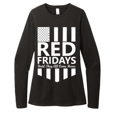 Red Fridays Military Flag Womens CVC Long Sleeve Shirt