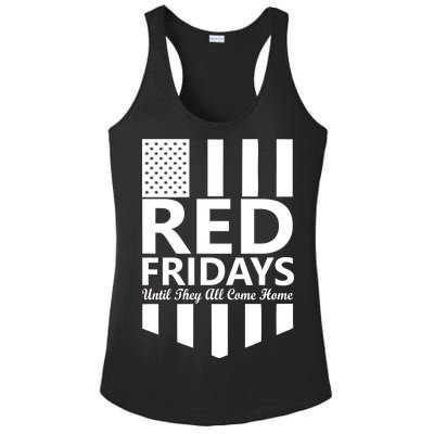 Red Fridays Military Flag Ladies PosiCharge Competitor Racerback Tank