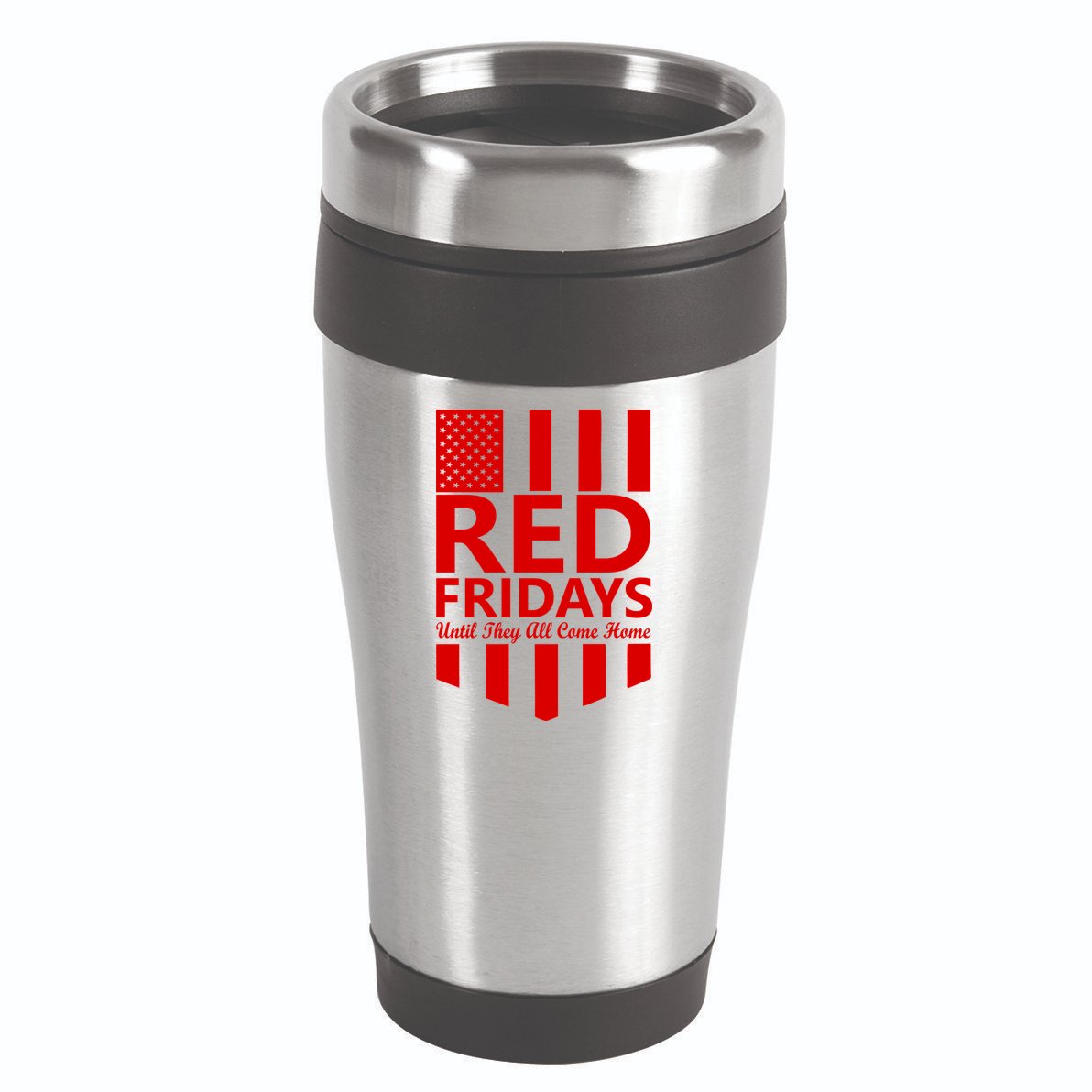 Red Fridays Military Flag 16oz Travel Tumbler