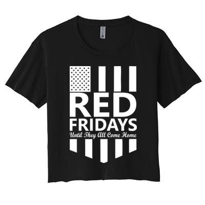 Red Fridays Military Flag Crop Top