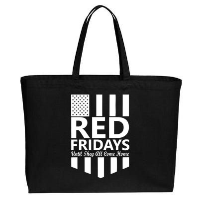 Red Fridays Military Flag Cotton Canvas Jumbo Tote