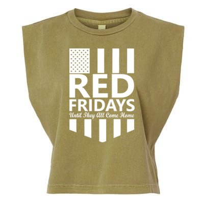 Red Fridays Military Flag Garment-Dyed Women's Muscle Tee