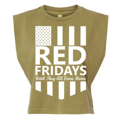 Red Fridays Military Flag Garment-Dyed Women's Muscle Tee