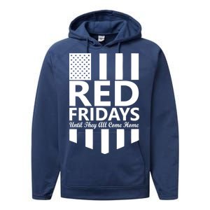 Red Fridays Military Flag Performance Fleece Hoodie