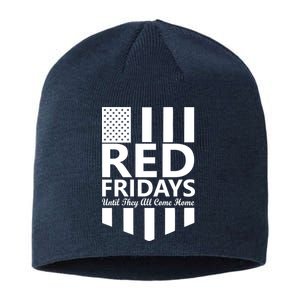 Red Fridays Military Flag Sustainable Beanie