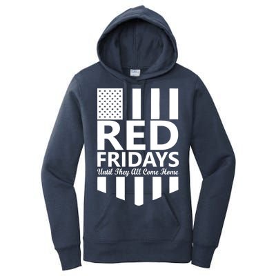 Red Fridays Military Flag Women's Pullover Hoodie