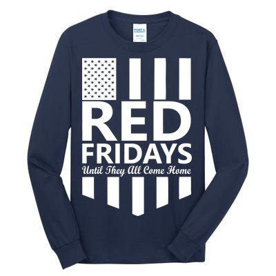 Red Fridays Military Flag Tall Long Sleeve T-Shirt