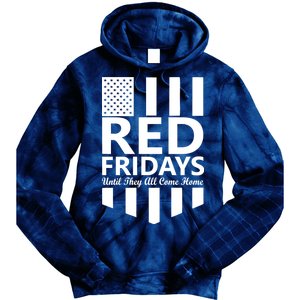 Red Fridays Military Flag Tie Dye Hoodie