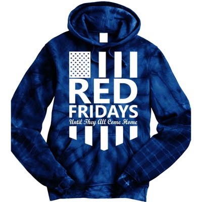 Red Fridays Military Flag Tie Dye Hoodie