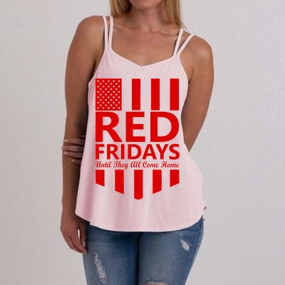 Red Fridays Military Flag Women's Strappy Tank