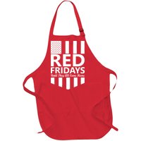 Red Fridays Military Flag Full-Length Apron With Pockets